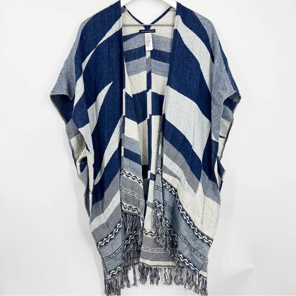 American Eagle Outfitters Striped Boho Kimono One Size Western